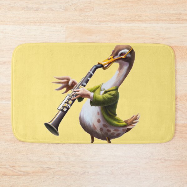 Item preview, Oboe Duck , Duck with Oboe , Oil Painting designed and sold by Color-Me-Blue.