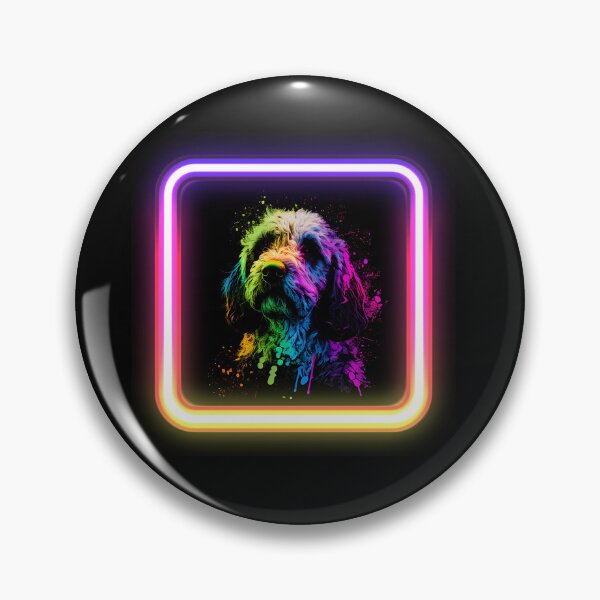 Item preview, Cockapoo Neon Splatter Insta Dog designed and sold by The-Vault.