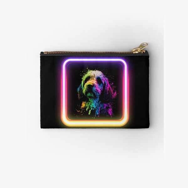Aperçu de l'œuvre Chien Insta Cockapoo Neon Splatter créée et vendue par The-Vault.