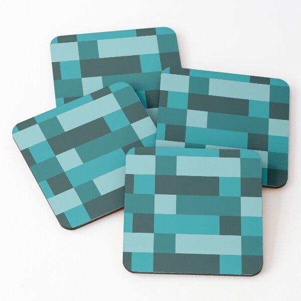 Item preview, Geometric Block Pattern (blue) designed and sold by OddlyInk.