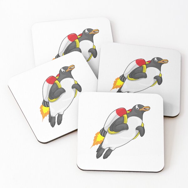 Item preview, Penguin Flying Jetpack designed and sold by Snabdesign84.