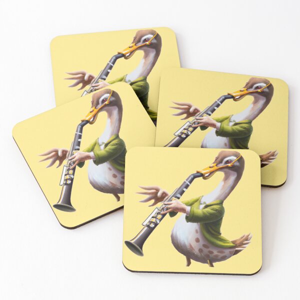 Item preview, Oboe Duck , Duck with Oboe , Oil Painting designed and sold by Color-Me-Blue.