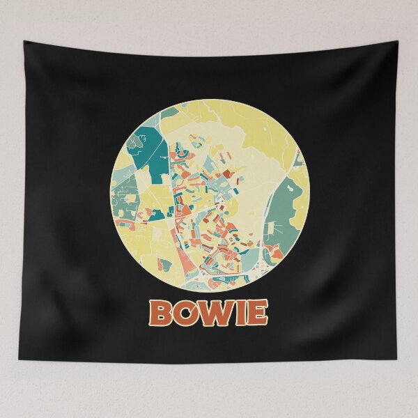Item preview, Bowie Maryland map in mozaique colors designed and sold by chrlalexandru.