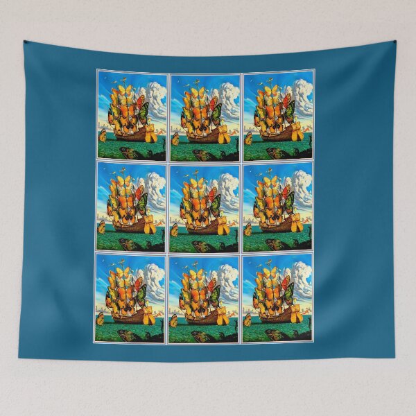 Item preview,  Vintage Butterfly Ship Abstract Collage Print designed and sold by posterbobs.