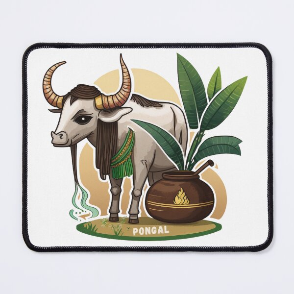 Item preview, happy Pongal : Celebrate Pongal with a Festive Touch designed and sold by Robo-toons.