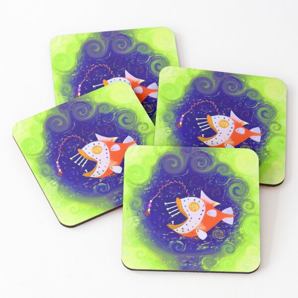 Item preview, Boho Fish Art or Bohemian Style Home Décor Hippie Funky Vibe Style 2 of 2 designed and sold by Beachy.