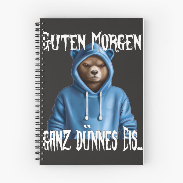 Item preview, Good morning thin ice bear hoodie designed and sold by Meer-Lifestyle.