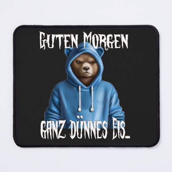 Item preview, Good morning thin ice bear hoodie designed and sold by Meer-Lifestyle.