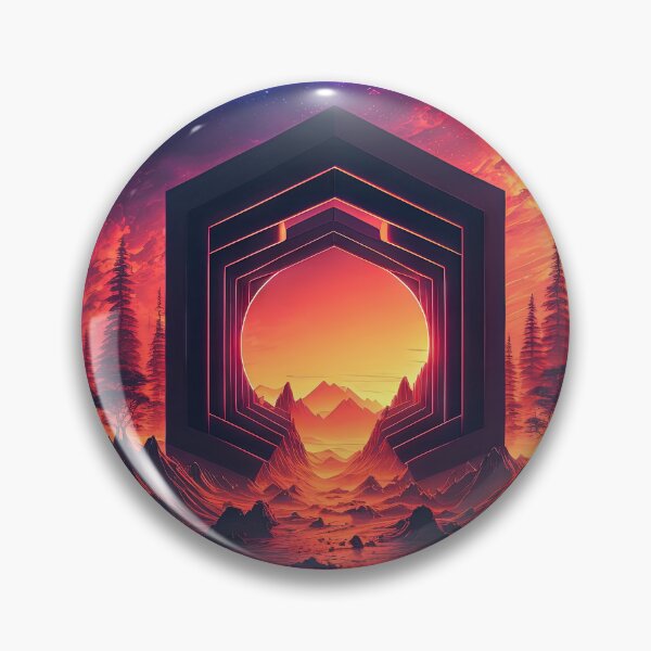 Item preview, Retro-Futurist Portal: A Synthwave Passage Through the Unknown designed and sold by Mullet Monkey.