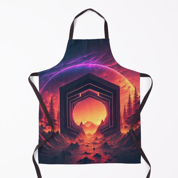 Item preview, Retro-Futurist Portal: A Synthwave Passage Through the Unknown designed and sold by Mullet Monkey.