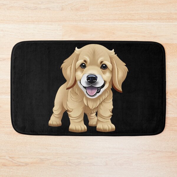 Item preview, Golden Retriever Puppy, cartoon drawing, Ai Generated Art  designed and sold by ACC .