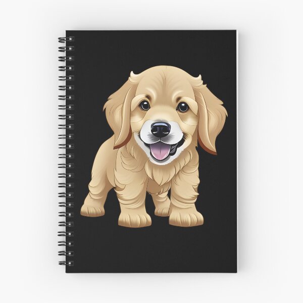 Item preview, Golden Retriever Puppy, cartoon drawing, Ai Generated Art  designed and sold by ACC .