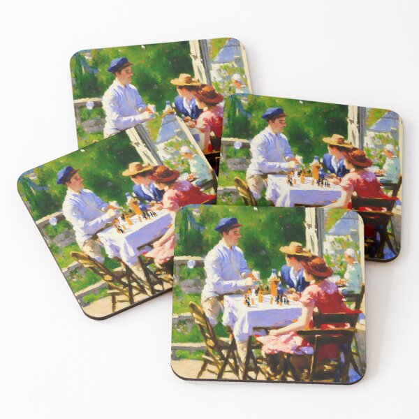 Item preview, Sunlit French idyll: A Chess and Wine Soirée designed and sold by arcanemuse.