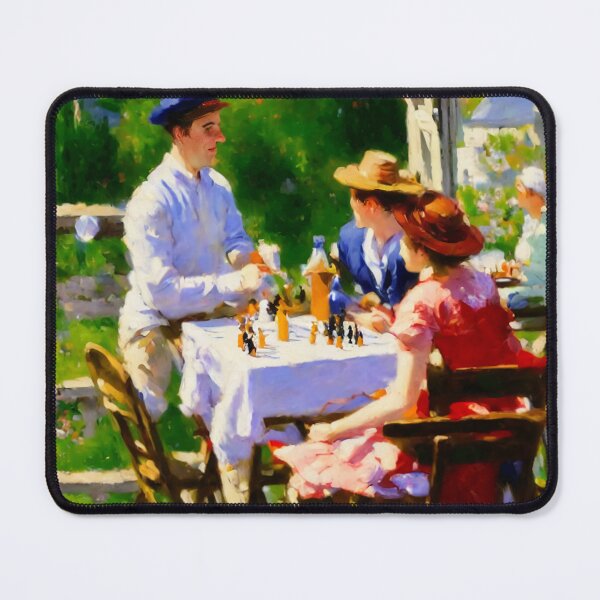 Item preview, Sunlit French idyll: A Chess and Wine Soirée designed and sold by arcanemuse.