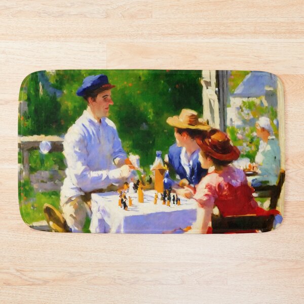 Item preview, Sunlit French idyll: A Chess and Wine Soirée designed and sold by arcanemuse.