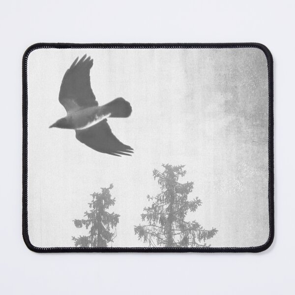 Item preview, Hooded Crow Flying in Spruce Forest designed and sold by Taina Sohlman.