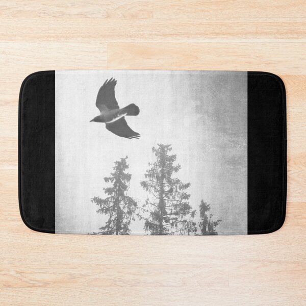 Item preview, Hooded Crow Flying in Spruce Forest designed and sold by Taina Sohlman.