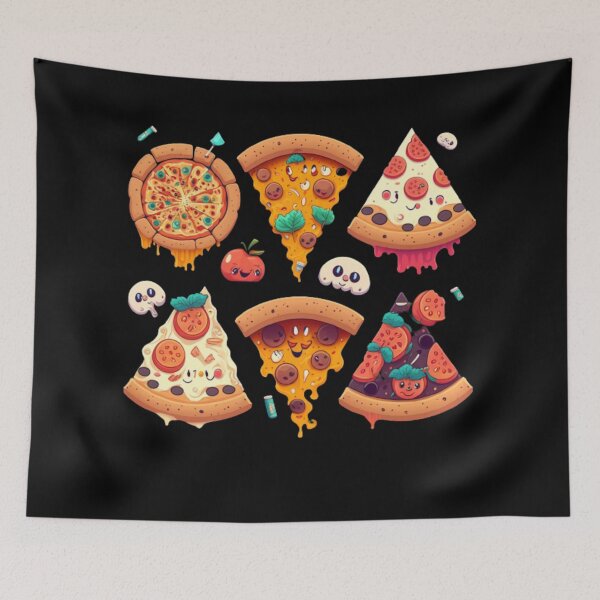 Item preview, cute pizza stickers designed and sold by Dragsma ⭐⭐⭐⭐⭐.