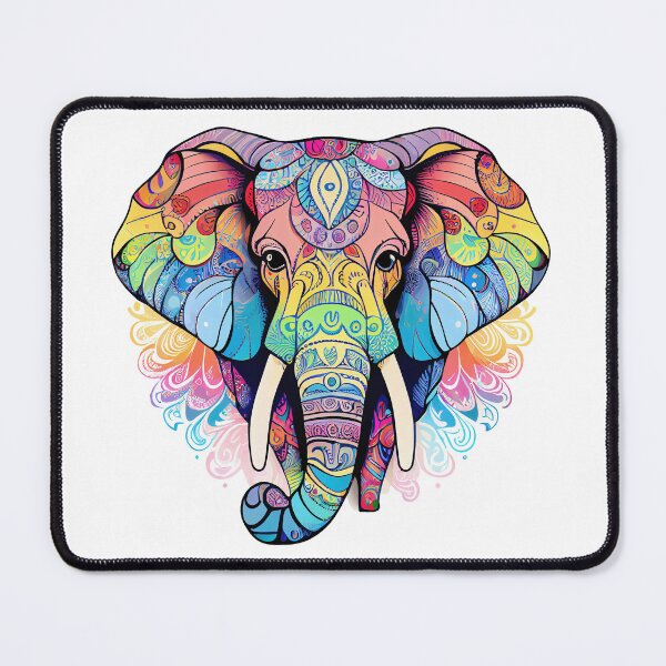 Item preview, Elephant colorful mandala designed and sold by GeneralNight.