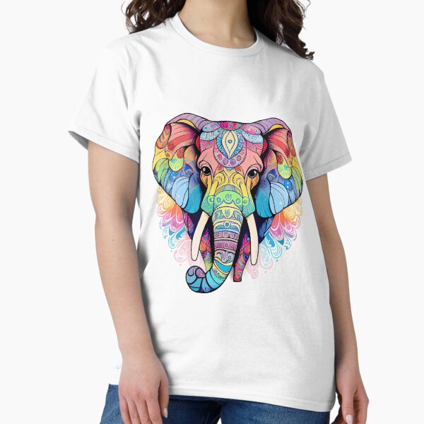 Item preview, Elephant colorful mandala designed and sold by GeneralNight.