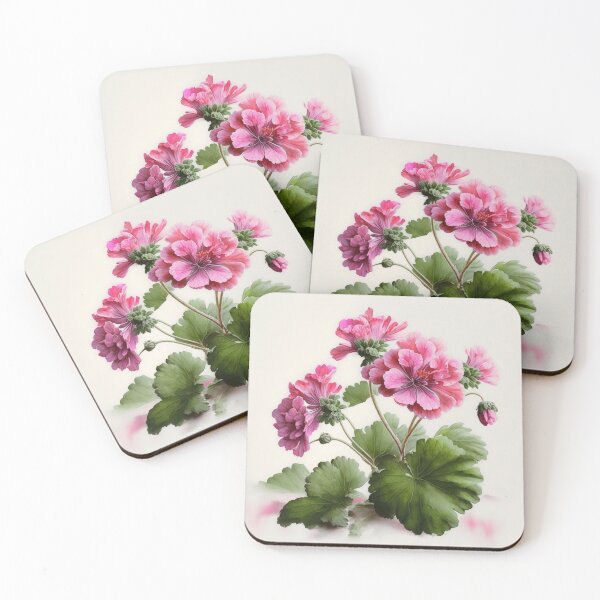 Item preview, Pink Geraniums  designed and sold by Vanover Designs.