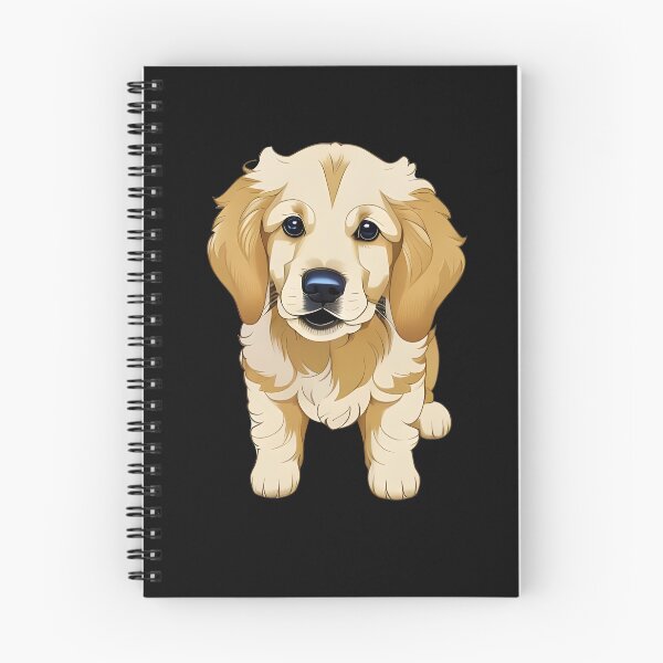 Item preview, Golden Retriever Puppy, cartoon drawing, Ai Generated Art  designed and sold by ACC .