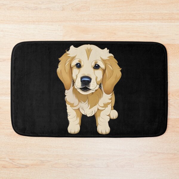 Item preview, Golden Retriever Puppy, cartoon drawing, Ai Generated Art  designed and sold by ACC .