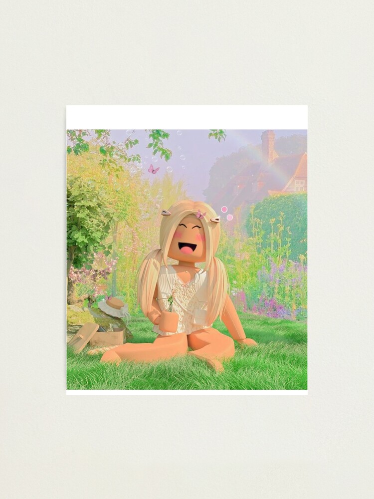 Beauty Aesthetic Roblox Girl  Photographic Print for Sale by Michae5horpe