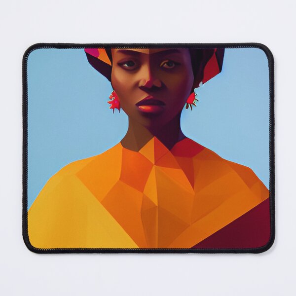 Item preview, Africa travel poster Woman by Omar Escalante designed and sold by Arctic frame studio.