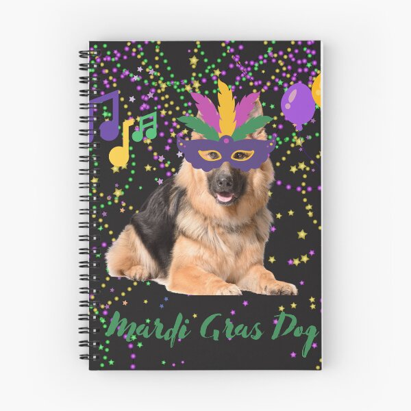 Item preview, Mardis Gras German Shepherd. Mardis Gras Dog. Mardis Gras Alsatian designed and sold by Doggymadness.