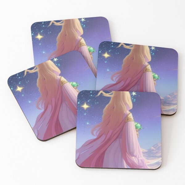 Item preview, Retro blonde girl starring at the universe designed and sold by Girly-Universe.