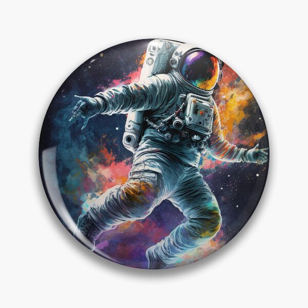 Item preview, Astronaut dancing in space cosmos designed and sold by ramith-concept.