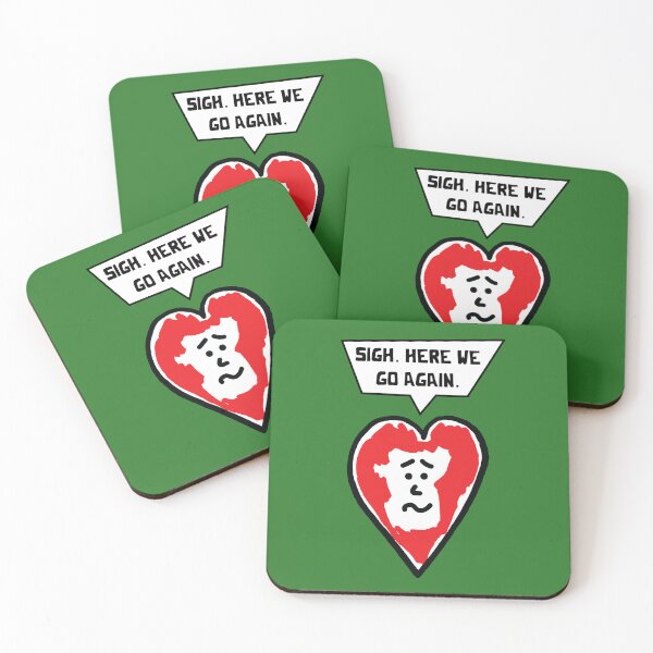 Item preview, Here We Go Again - Worried Heart designed and sold by Sketchypenface.