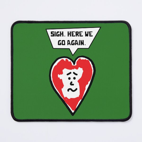 Item preview, Here We Go Again - Worried Heart designed and sold by Sketchypenface.