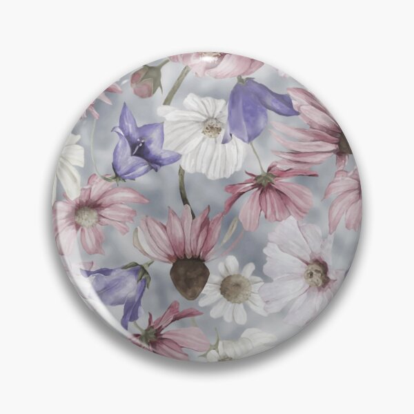 Item preview,  Echinaceas And Campanulas Vintage Surface Pattern  Design designed and sold by Tina Veenstra.