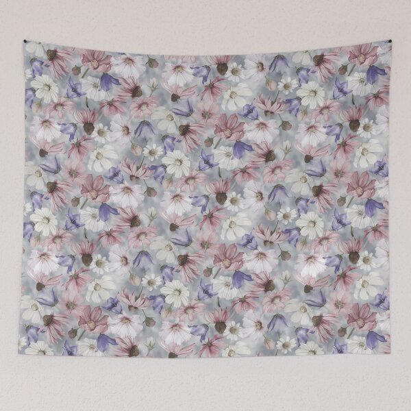 Item preview,  Echinaceas And Campanulas Vintage Surface Pattern  Design designed and sold by Tina Veenstra.