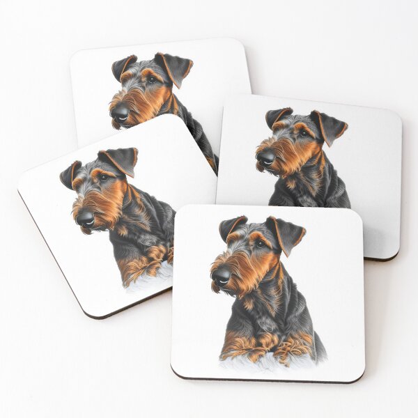 Item preview, Airedale Terrier, charcoal drawing, Ai Generated Art  designed and sold by ACC .