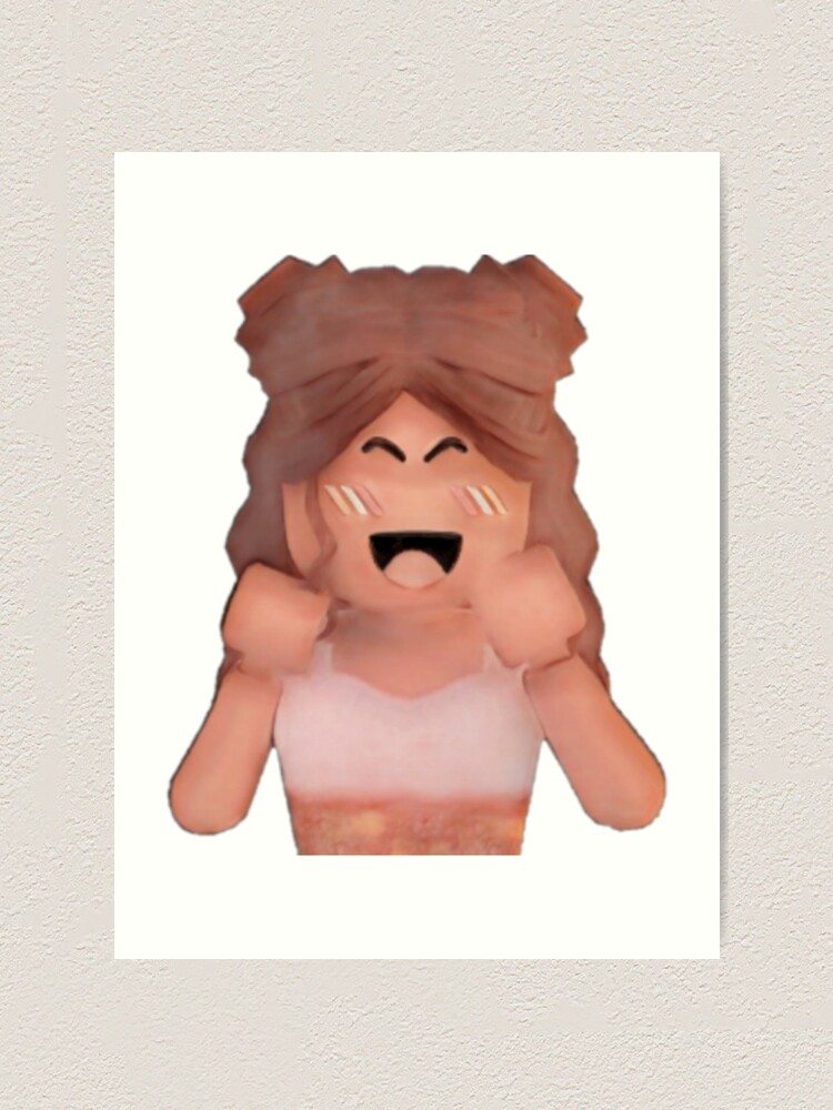 t-shirt roblox girl Art Print by CuteDesignOnly