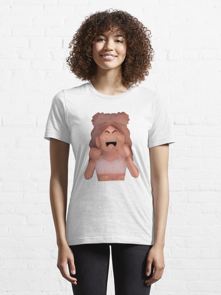 pink shirt aesthetic roblox girl Essential T-Shirt for Sale by  latesttrendy