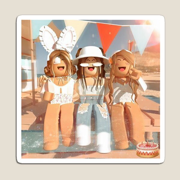 Beauty Aesthetic Roblox Girl  Magnet for Sale by Yourvaluesshop