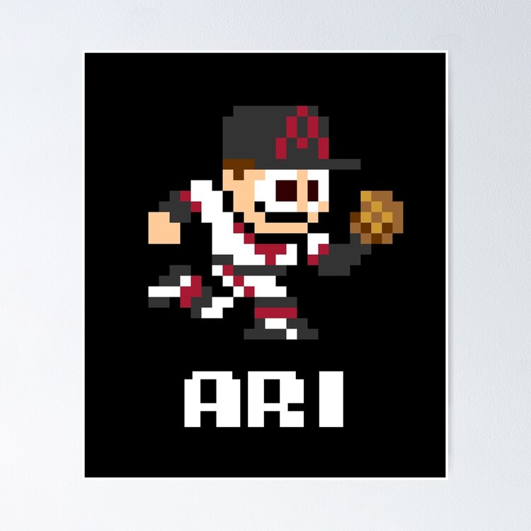 Arizona Diamondbacks (8-bit Player + Initials) Sticker