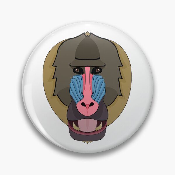 Item preview, Mandrill monkey face designed and sold by MaxFilms.