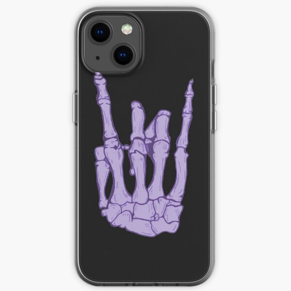 Skeleton hand | Lilac iPhone Soft Case