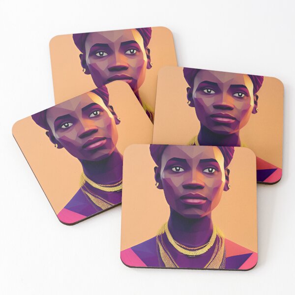 Item preview, African travel poster african woman By omar Escalante designed and sold by Arctic frame studio.