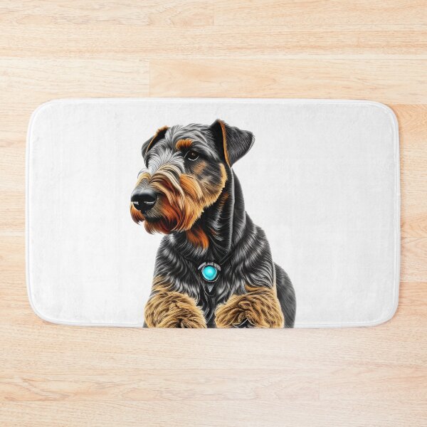 Item preview, Airedale Terrier, charcoal drawing, Ai Generated Art  designed and sold by ACC .
