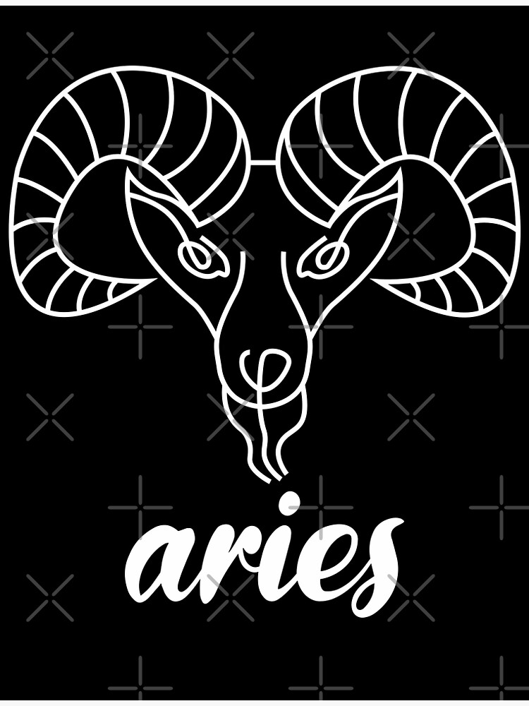 Aries zodiac sign birthday birth date astrology horoscope universe stars Greeting Card