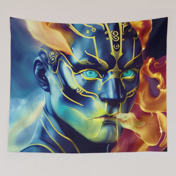 Item preview, Flaming Panther Man designed and sold by PopOptikal.