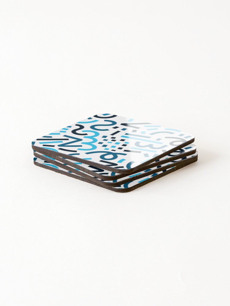 Thumbnail 4 of 5, Coasters (Set of 4), Color Combination Pattern designed and sold by timegraf.