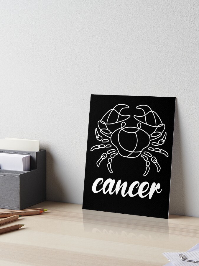 Cancer zodiac sign birthday birth date astrology horoscope universe stars Art Board Print