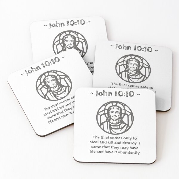 Item preview, John 10:10: The thief comes only to steal and kill and destroy. I came that they may have life and have it abundantly designed and sold by GeoffBeattie.